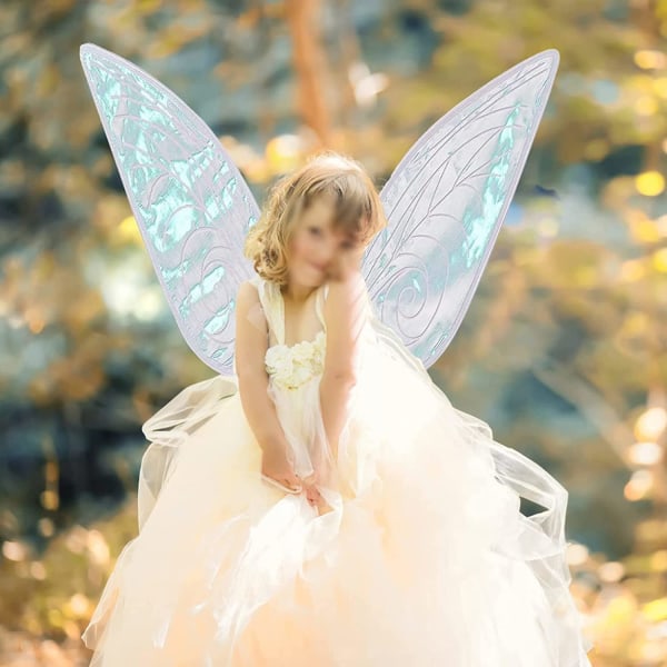 Kostymer for barn Jenter Butterfly Fairy Wings Sparkle Elf Angel