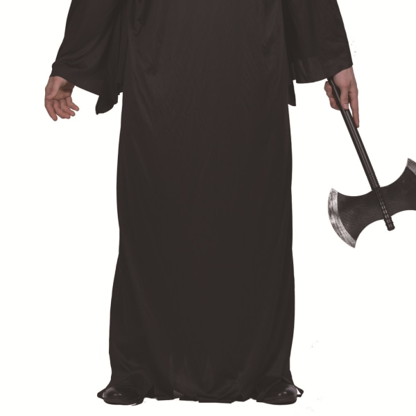 Halloween-kostyme Kald superlang svart kappe krigerrekvisitter c