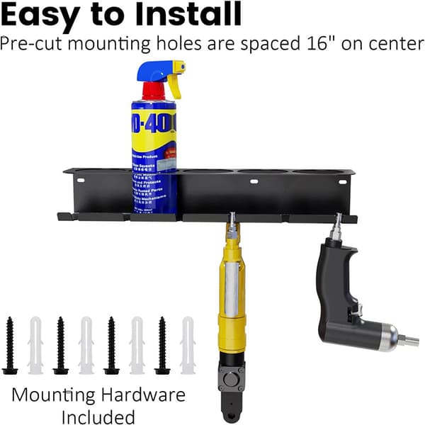 Vægmonteret spraydåseholder Power Tool Organizer Multifunktiona