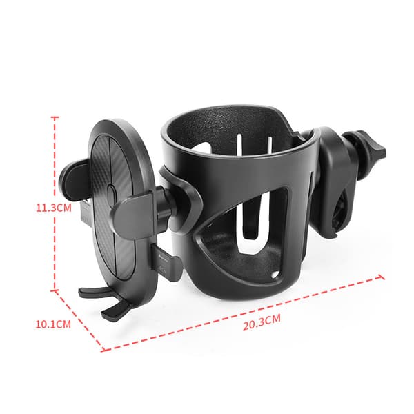 Universal koppholder, koppholder til barnevogn, sykkelkoppholder