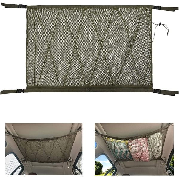 Car Storage Net - Interior Hanging Storage Bag Car Organizer wit