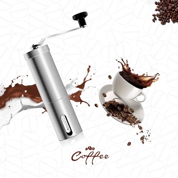 Kaffe Kvarn, Rostfritt Stål Manuell Kaffe Kvarn Kaffe med