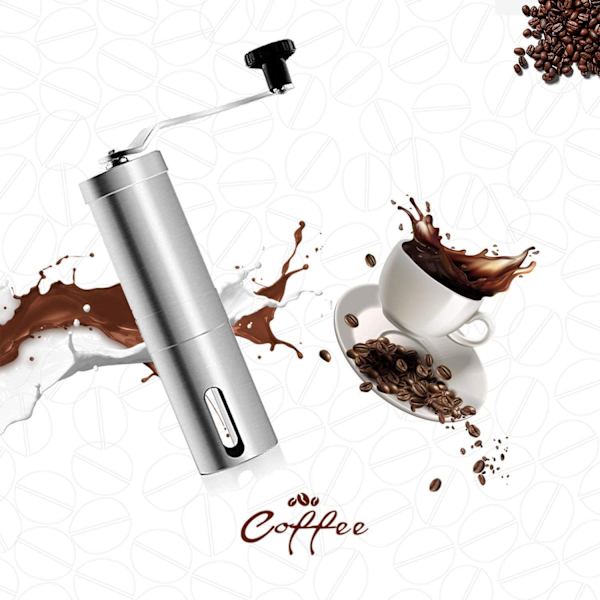 Kaffe kværn, rustfrit stål manuel kaffekværn kaffe med