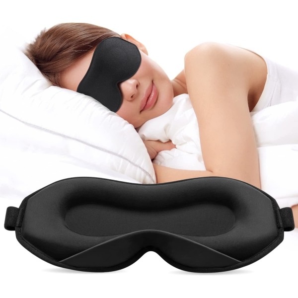 Päivitetty unimaski, täydellinen nukkumismaski sivuun nukkuville, 3D