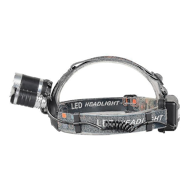 8000lm 3 Led T6 -otsalamppu 2x18650 ladattavalla akulla ja us/eu