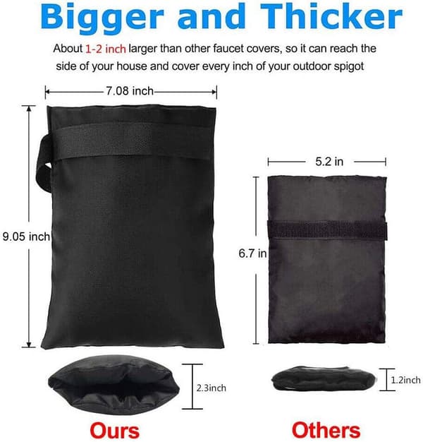 4 PACK Utomhus Kran Skydd för Vinter - Pro 7.1\"W x 9.8\"H Utomhus