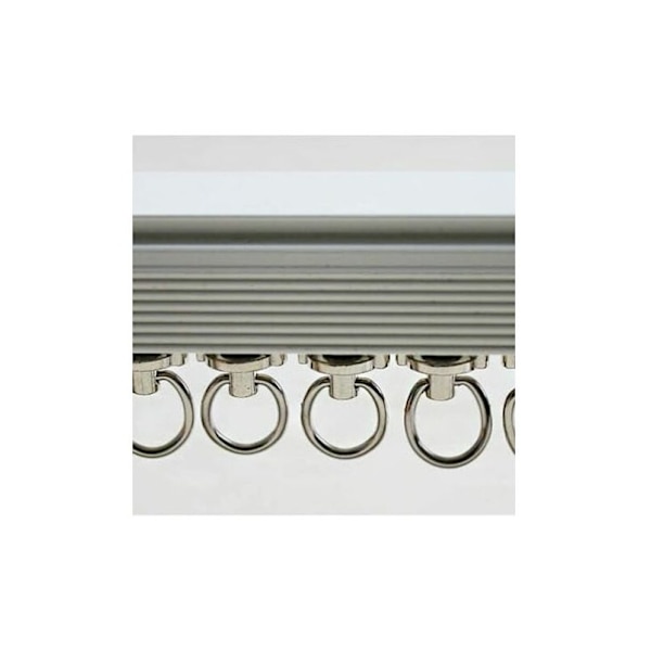 12 stk. aluminiumslegering rulle plast dobbelt gardinskinne glide