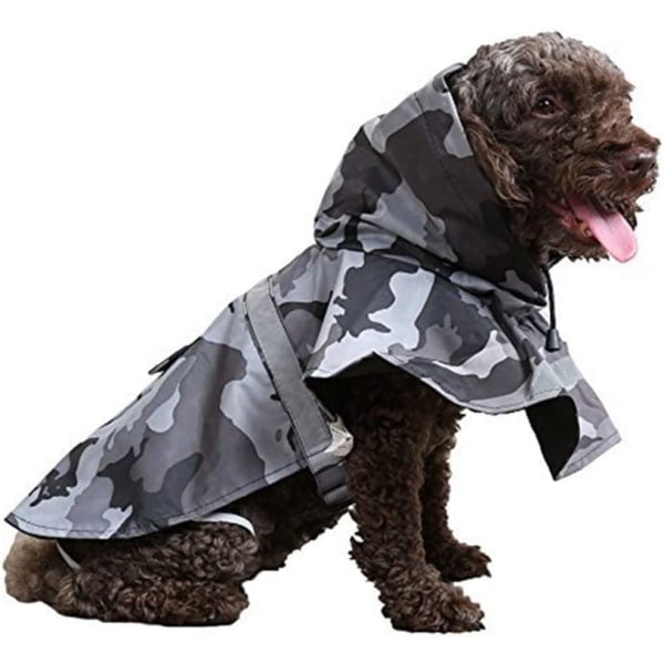 Reflekterende regnfrakke til hunde med hætte - Ultralet og åndbar
