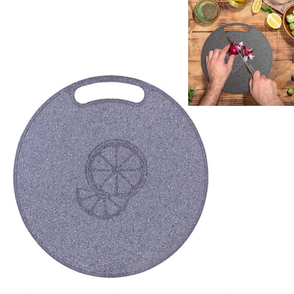 Pyöreä monikäyttöinen leikkuulauta - 31*31cm - 1 kpl