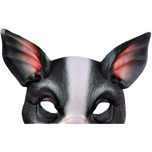 1kpl Half Face Animal Mask Pig Mask Horror Pig Mask For Hallow