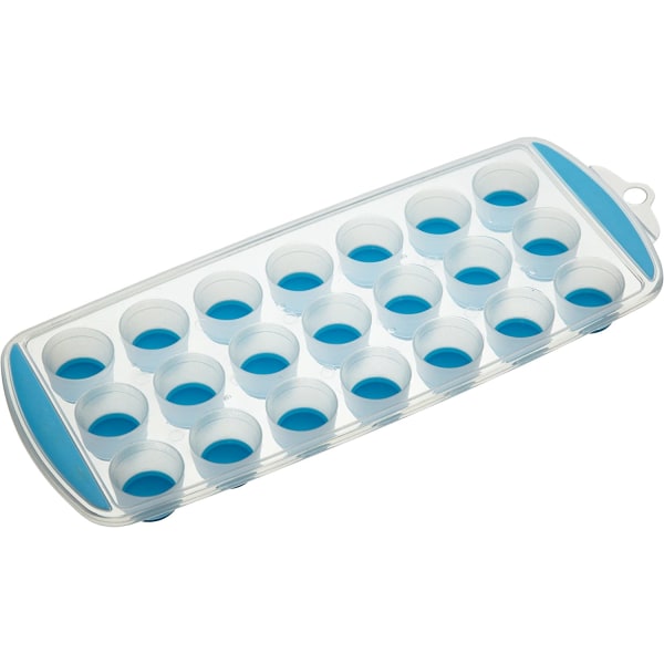 Isterningbakke, blød silikone, blå 21 rum silikone Ice C