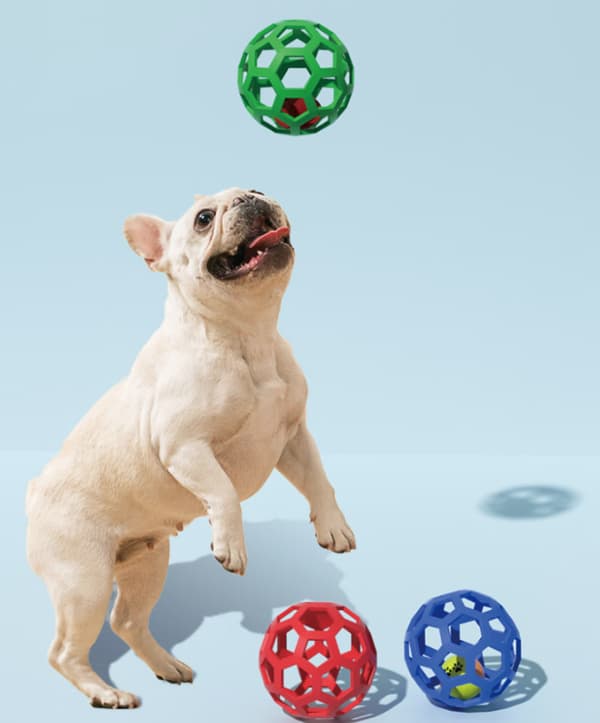 Leketøy Roller Bred Av, Hundeleke Til Og Bite For Hund Størrelse 13.5cm (Blå)