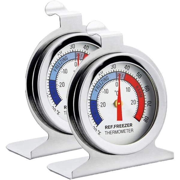 Køleskabs termometer, INRIGOROUS pakke med 2