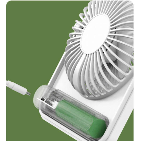 USB-tuuletin, voimakas tuuli, erittäin hiljainen pieni pöytätuuletin, 220° kallistus, kokoontaitettava, 5-nopeuksinen säädettävä (musta)