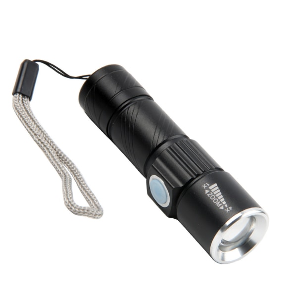 2 stk. multifunktionel LED mini USB genopladelig lommelygte outd