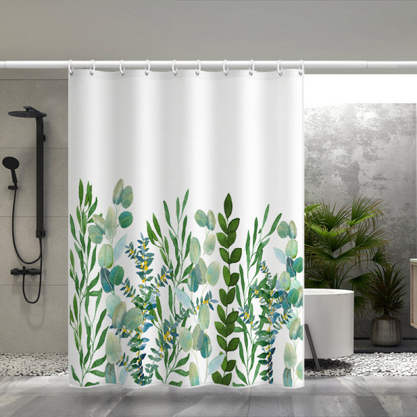 Mildew Proof Bruseforhæng 180x200cm, Maskinvaskbart Bruseforhæng