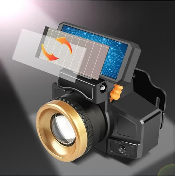 Piece Solar LED Hodelykt Utendørs Vanntett Lys Sensor for Cam