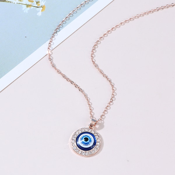 3 Original turkiska onda ögats halsband spets diamant rund B
