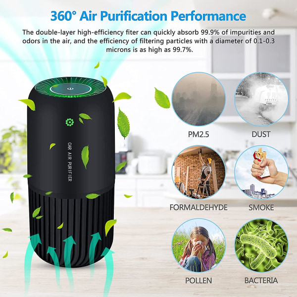 Air Purifier Desktop luftfugter Mini Portable Air Purificati