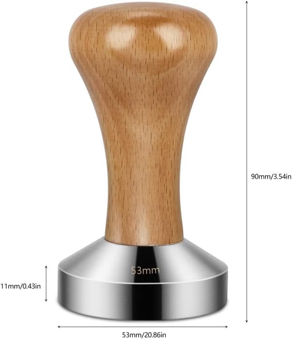 Træ Tamper, Rustfrit Stål Kaffe Tamper Rustfrit Stål Cof