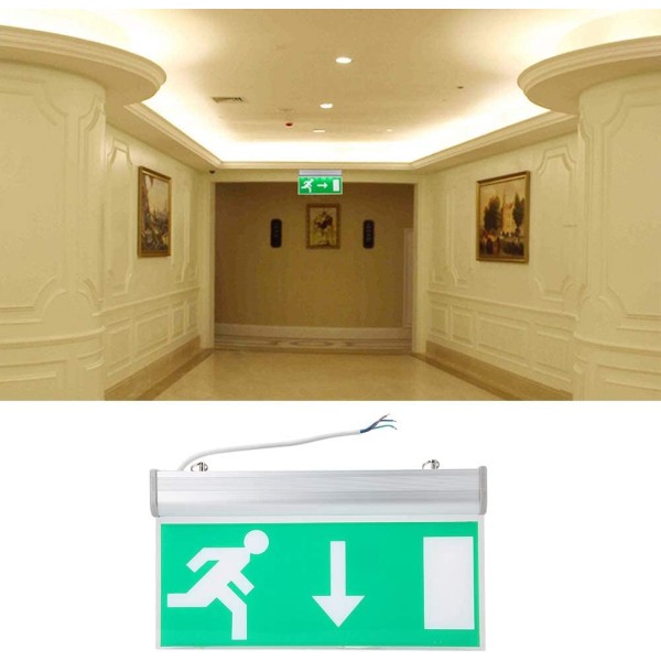 Akryyli LED-hätäuloskäynnin valaistuskyltti Turvallisuusevakuointiindikaattori
