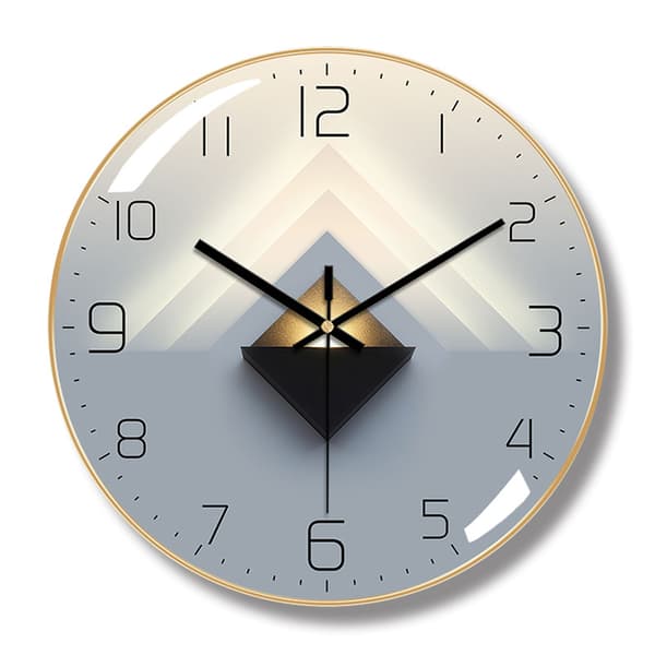 Guldram Modell D Modern Tyst Väggklocka, 30 cm Diameter Vägg P
