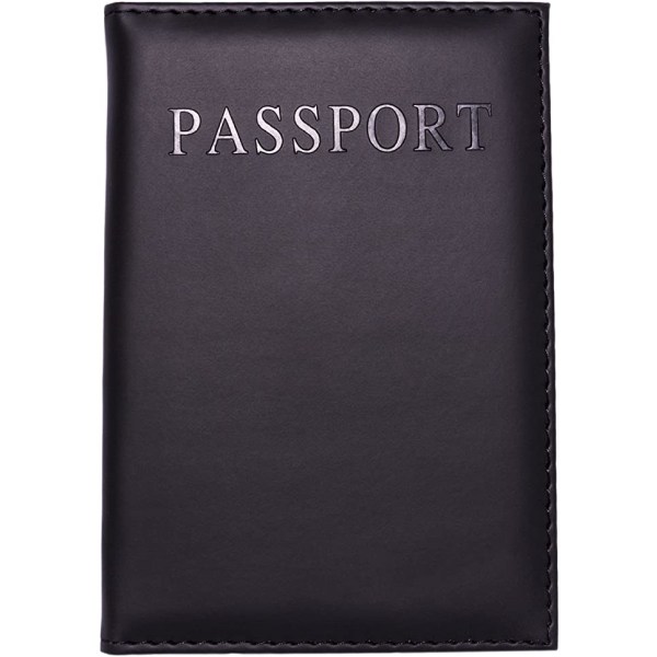 Passholder (svart), reiselommebok, liten dokumentarrangør
