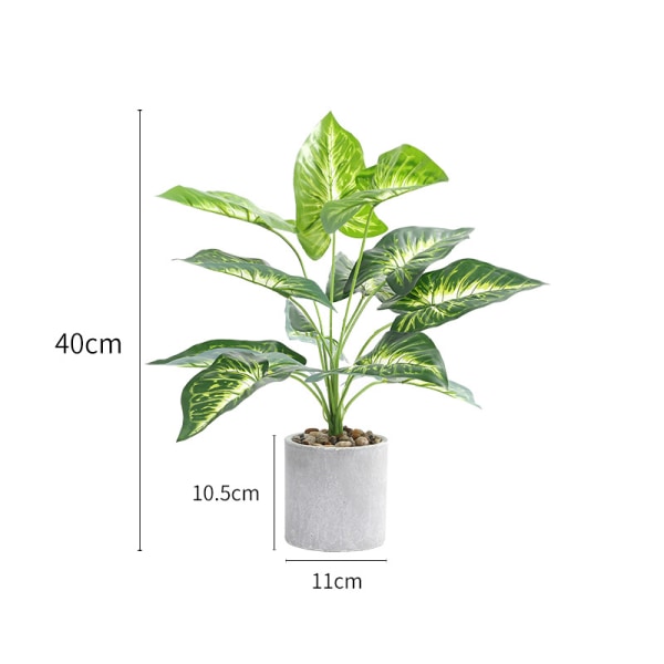 1 pakke falske planter Kunstige potteplanter for kontor 9921 | Fyndiq