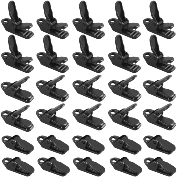 100 PCS Tarp Clips, Windproof Lock Grip Awning Clamp Grip Plasti