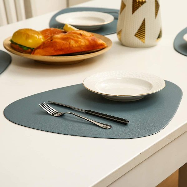 Pyöreä 6 alustan setti, liukumattomat, pestävät, lämmönkestävät PVC-alustat