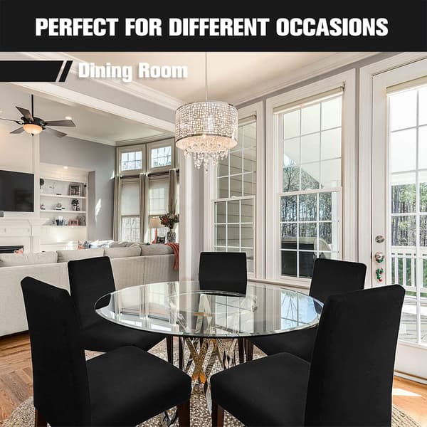 Modern matstol överdrag stretch tvättbar elastisk stol