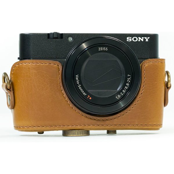 (Brun) Til Sony Cyber-shot DSC-RX100 VI, DSC-RX100 V, DSC-RX100