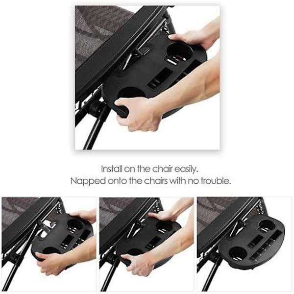 1 X Clip On Side Table Tray Til Zero Gravity Solstol/camping