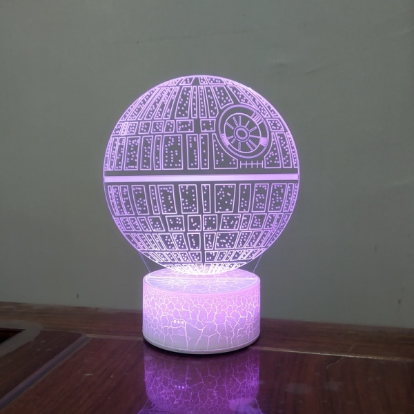 1 stycken Basket 3D Nattljus Födelsedagspresentlampa, tänds
