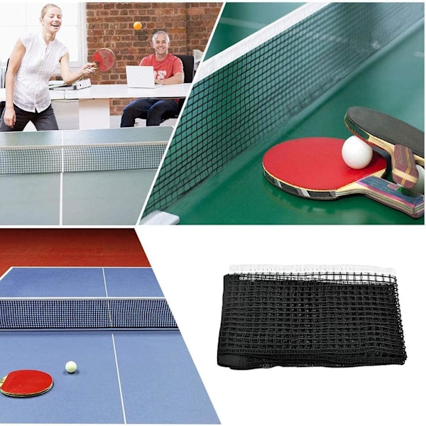 2 Stykker Bordtennis Erstatningsnett Bærbar Sammenleggbar Ping Pong Nett Slitesterkt Sportstilbehør For Ping Pong Bord