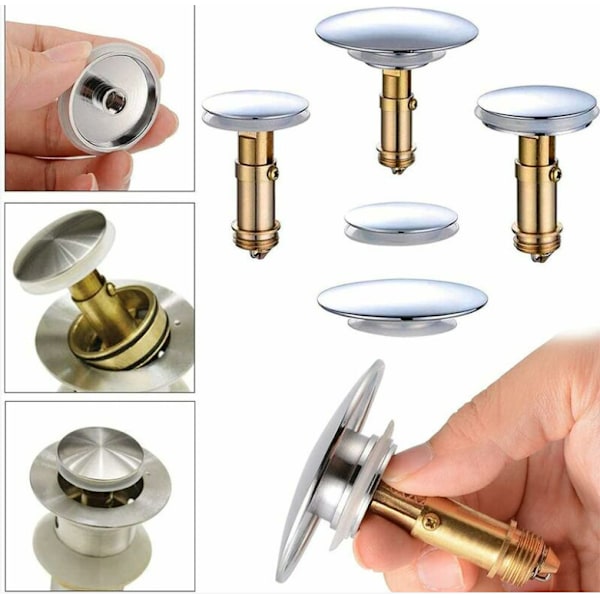 66mm Pop Up Klikk Avløp for Baderomsvask, Kjøkkenvask, Servanten, C