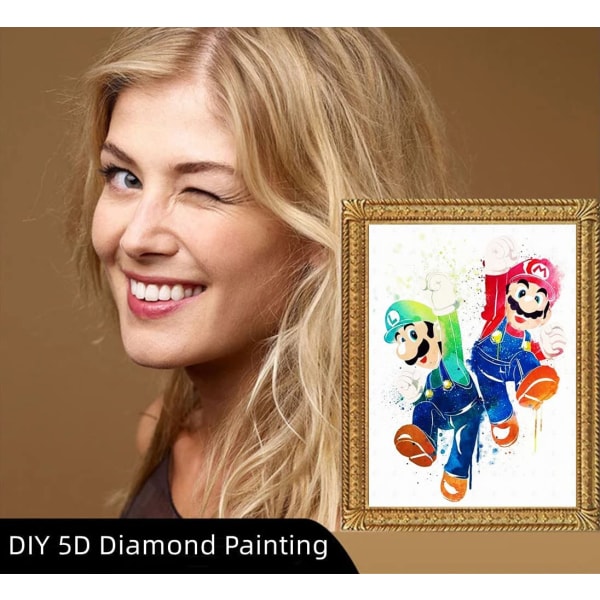 Mario Brosin diamond painting kodin sisustukseen DIY 5D Full Diamo