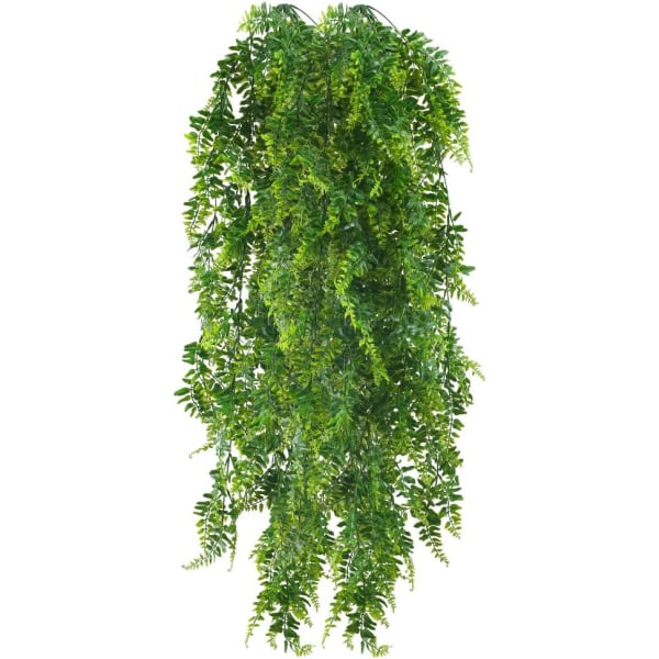2 stk 85cm kunstige bregner hængende planter Falske langhængende plante