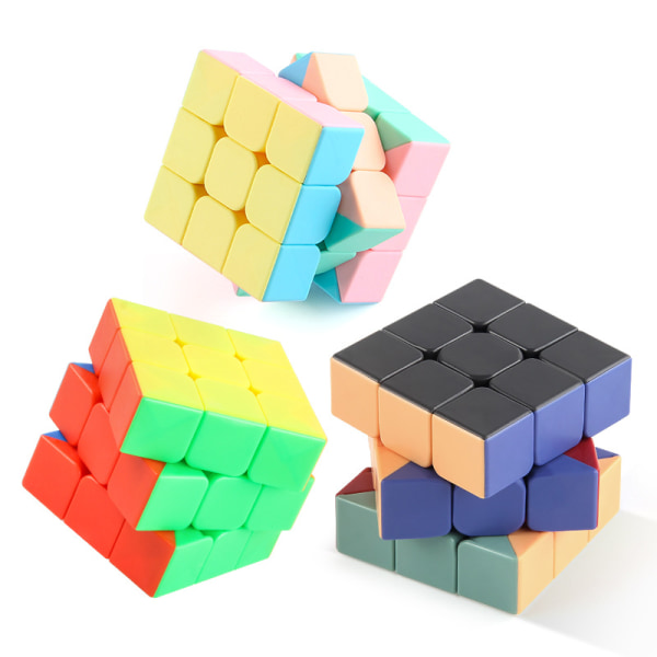 Klassisk Rubik's Cube 3x3x3, det originale 3x3 puslespil uden stik