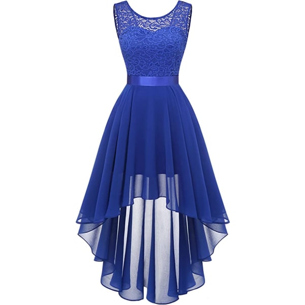 (l)blå Dam Cocktail Evening Prom Dress Pin Up Lace Chiffon Sl