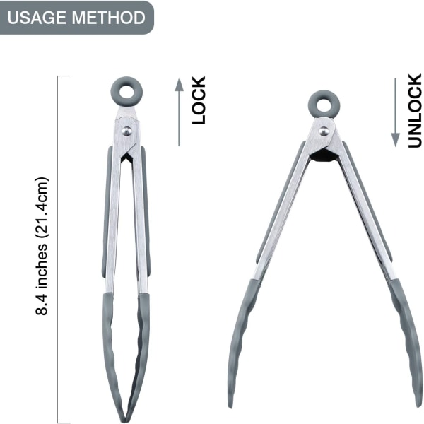 Mini silikonserveringsklyper 21,4 cm