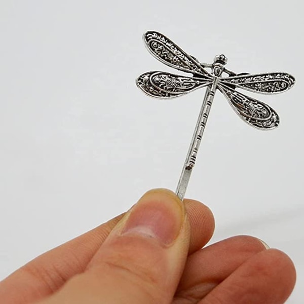 6 dragonfly-formede hårklemmer, retro hårklemmer, søde hårklemmer
