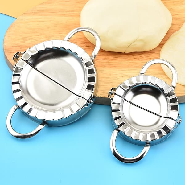 2 rustfrie ravioli-maskiner, wonton-form, dump