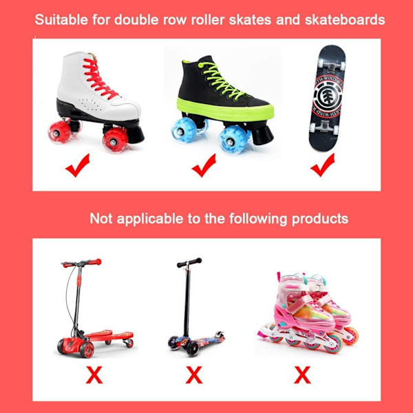 Rullalaudan pyörät, 4 kpl/sarja kevyet rullalaudan pyörät Quad Roller S