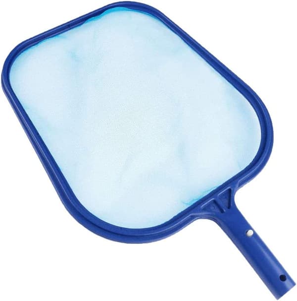 Simnät för pool, lövskummare, poolbotten La