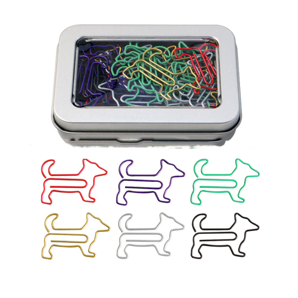 50 binders (hund) Bedårende dyreformede bokmerke binders