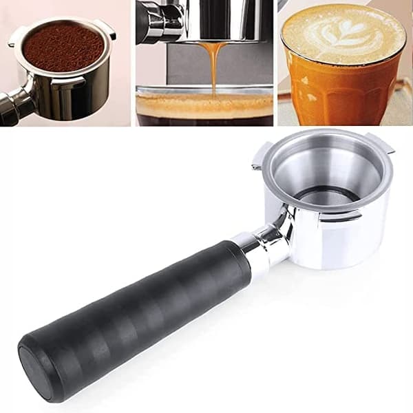 51mm Kaffefilterholder i rustfrit stål med bundløs filter