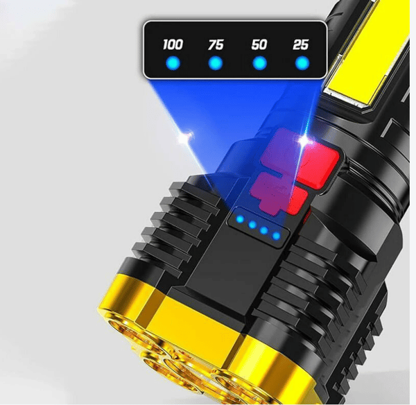（Kulta）Super tehokas LED-taskulamppu, LED-taskulamppu, ladattava
