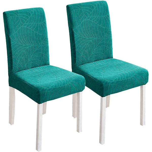 Kirkkaan vihreä, 2 kpl ruokailutuolin päällinen, joustava tuolinpäällinen, pesu