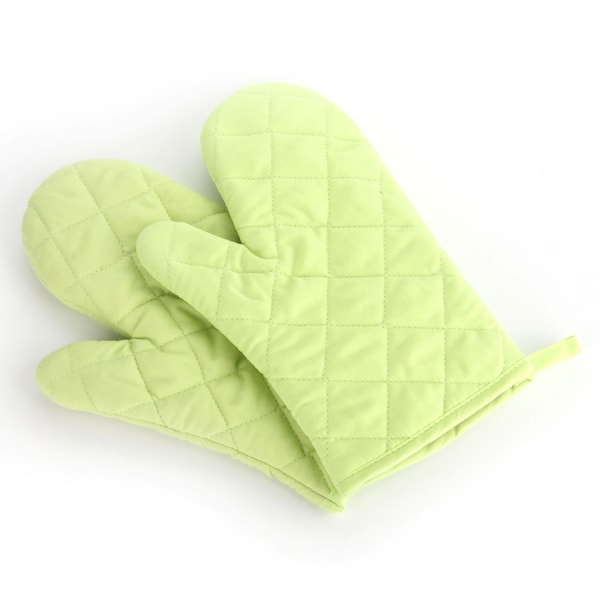 2 PCS Oven Gloves Polyester-cotton Heat Proof Oven Gloves for Mi